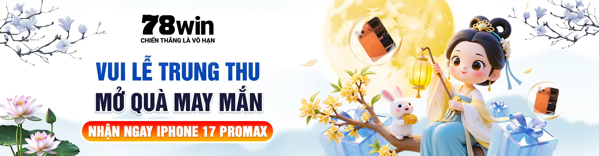 Banner vui lễ trúng thu trúng ip17